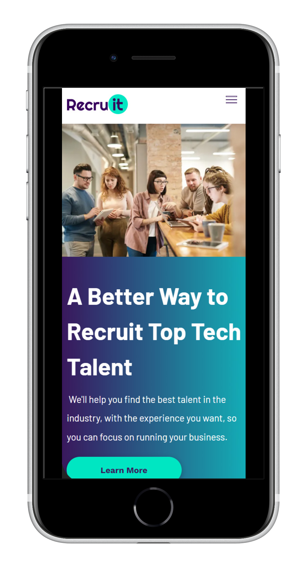 Recruitment Agency Mobile View