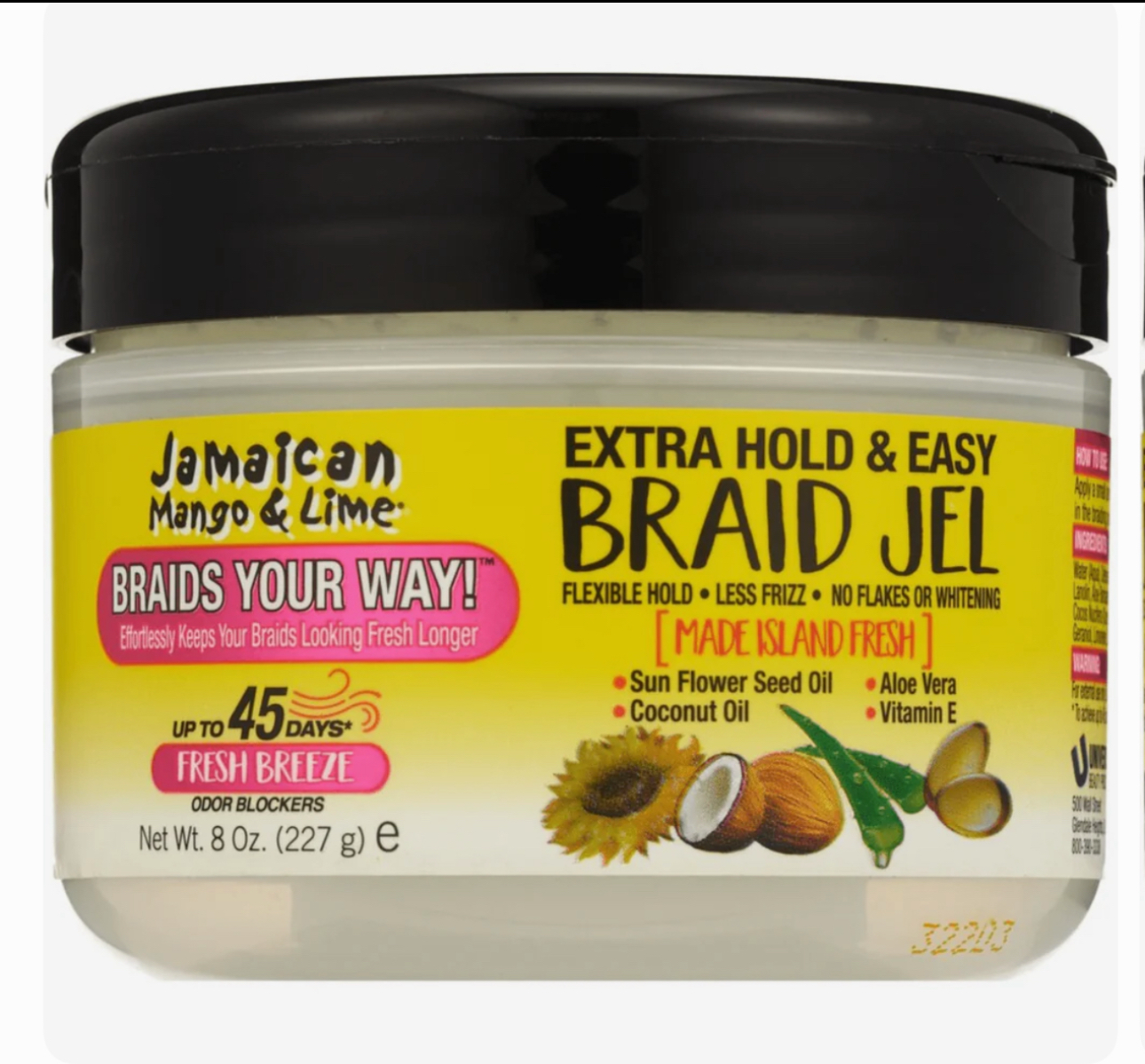Jamaican mango lime braid gel 8oz