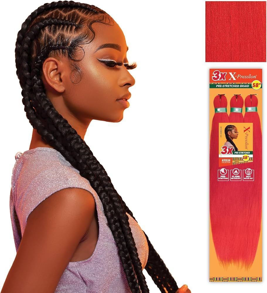 X-Pression PRE-STRETCHED BRAID 58'' APPLERED