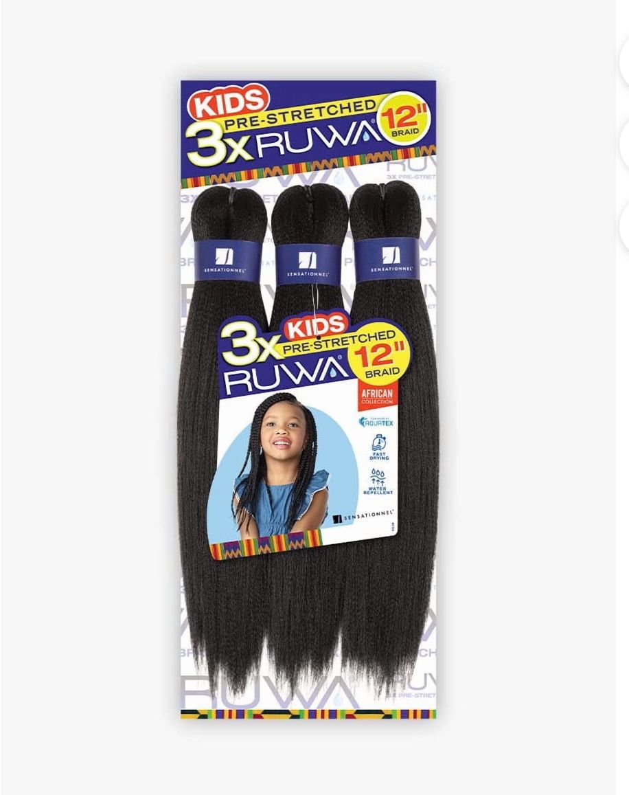 RUWA 3X KIDS PRE-STRETCHED BRAIDING HAIR