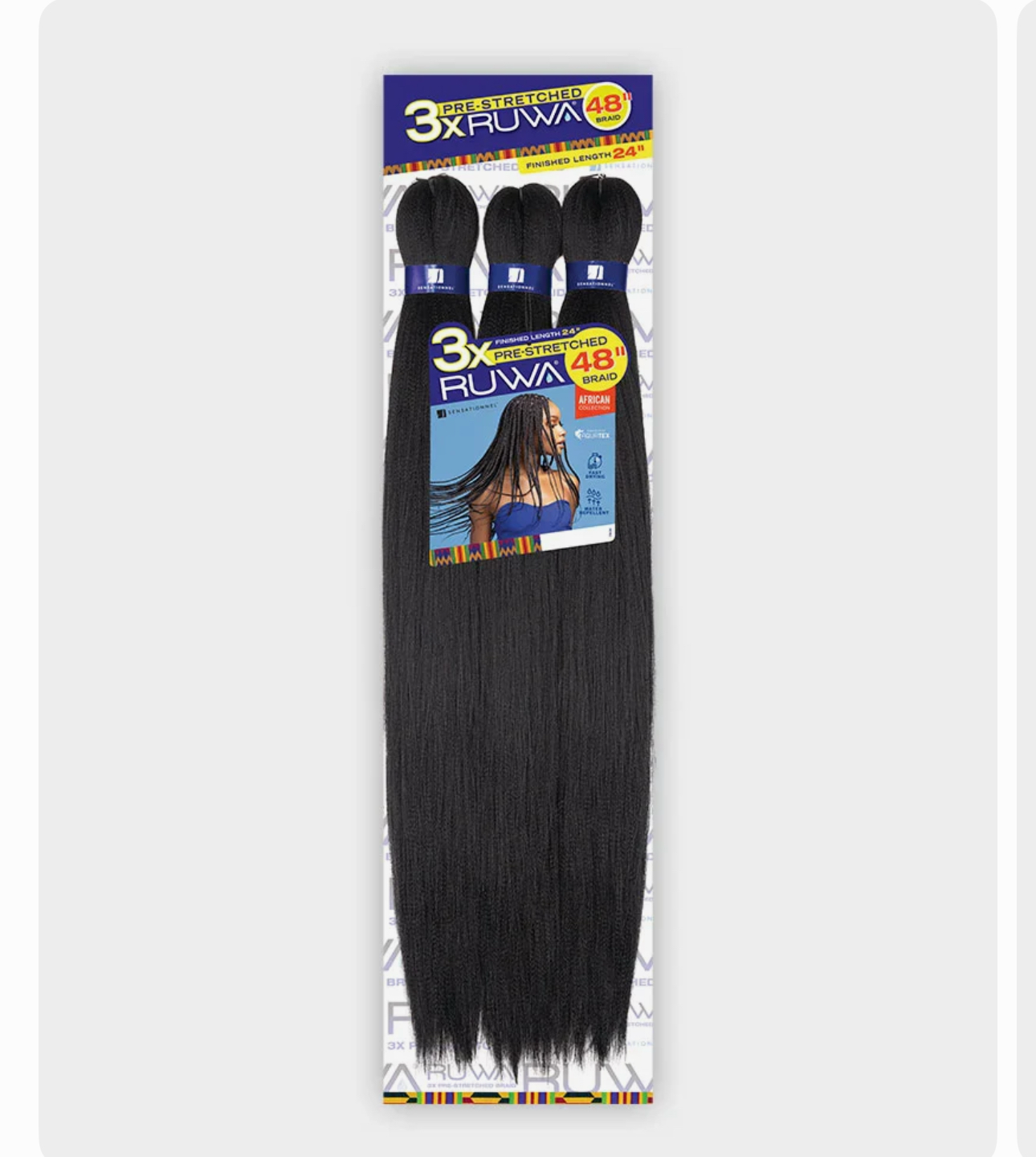 3X RUAW PRE-STRETCHED BRAIDING HAIR