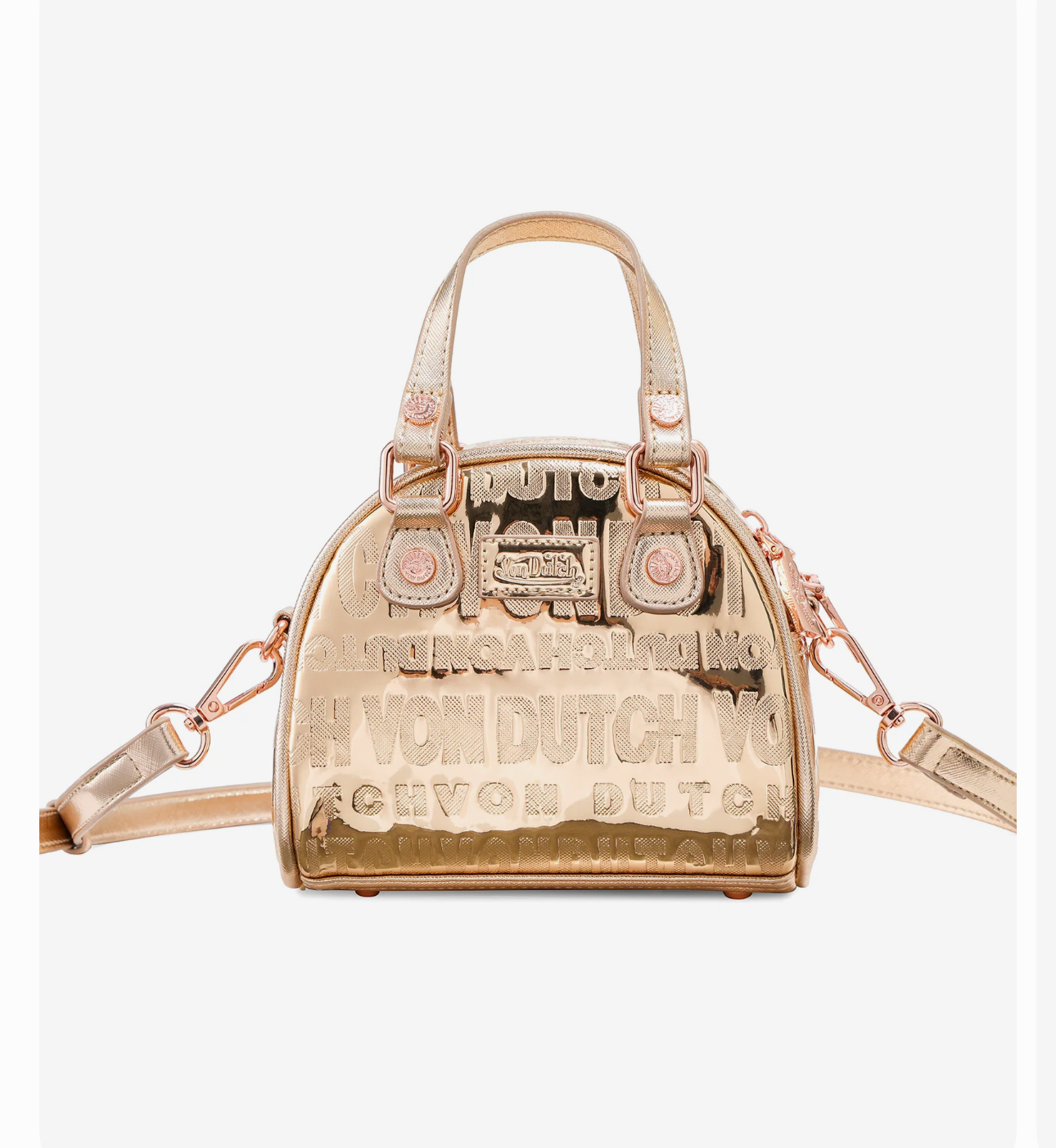 Mini Bowling Bag- Rose Gold Reflective (mini)