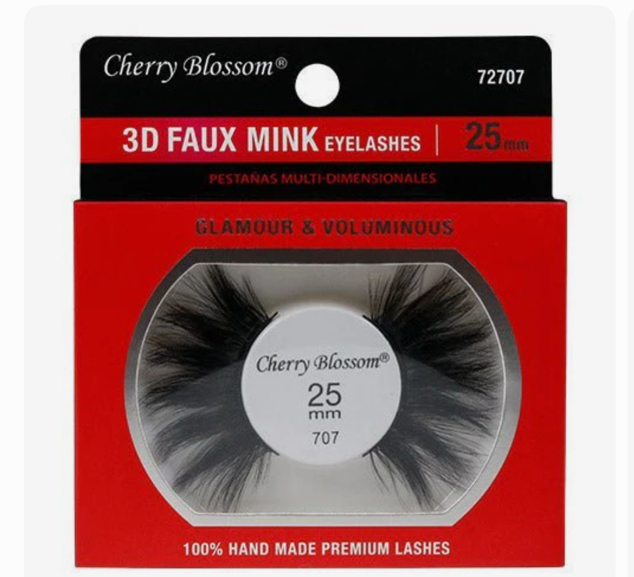 Cherry BLOSSOM 100% Hand Made Premium 3D Faux Mink Eyelashes 25mm