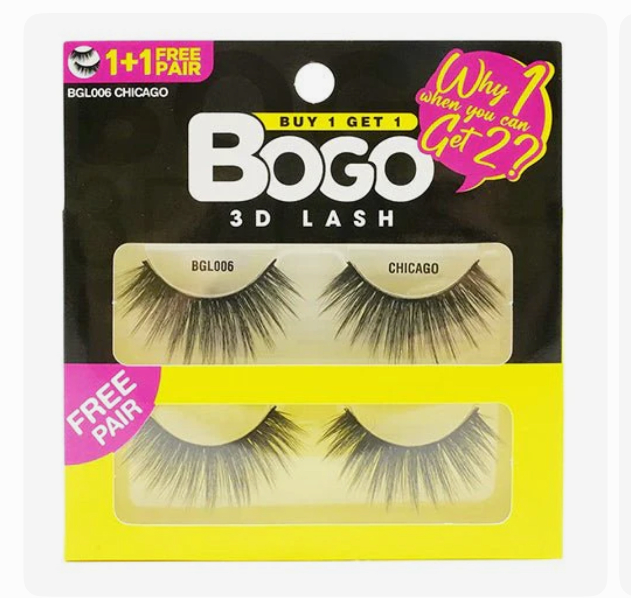 Ebin New York Bogo 3D Lashes Buy 1 Get 1