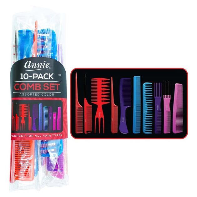 Annie 10 pack Comb Set Assorted Colors