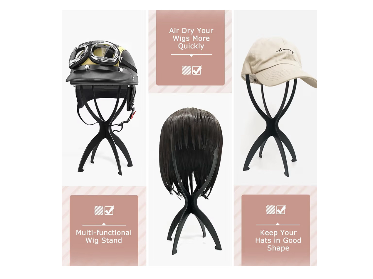 Wig Stand Wig Head Stand Wig Holder for Multiple use