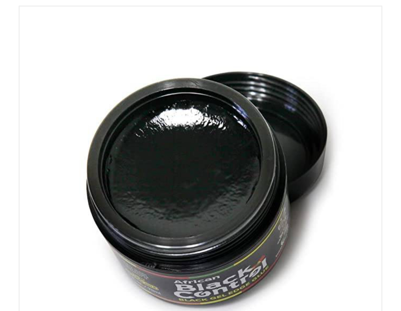 African Black Control Black Gel Edge Glue 5x extreme Hold 10oz