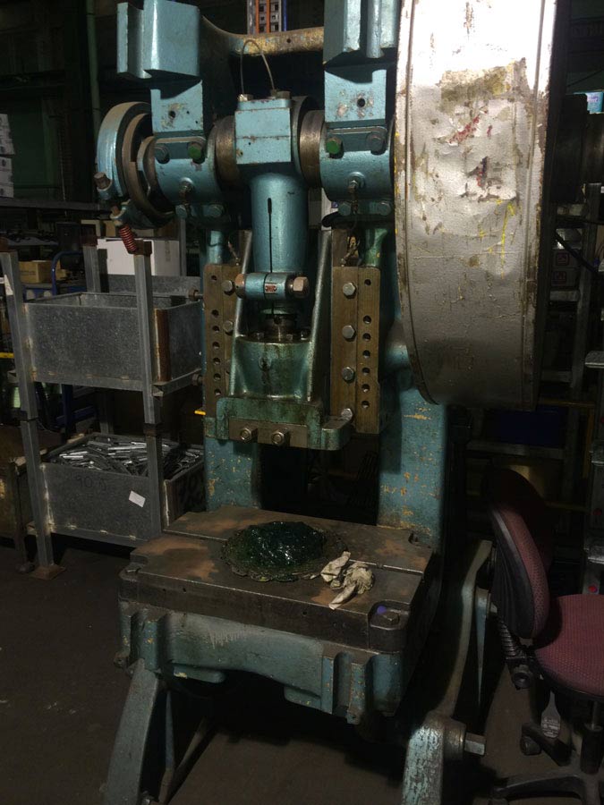 View of a machine being serviced