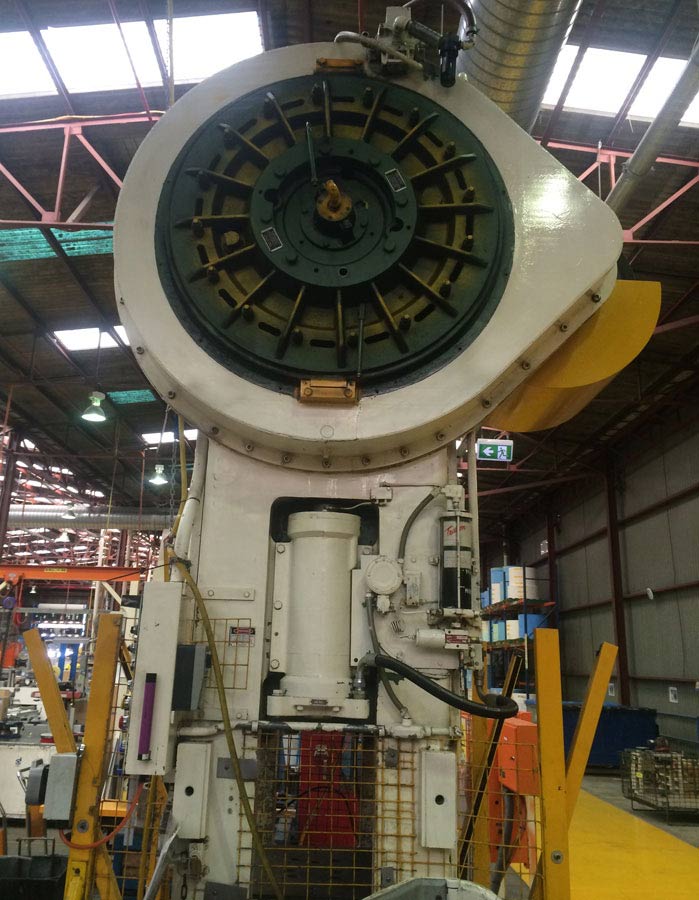 View of a machine being serviced