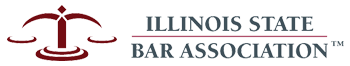 A logo for the illinois state bar association