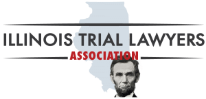 A logo for the illinois trial lawyers association