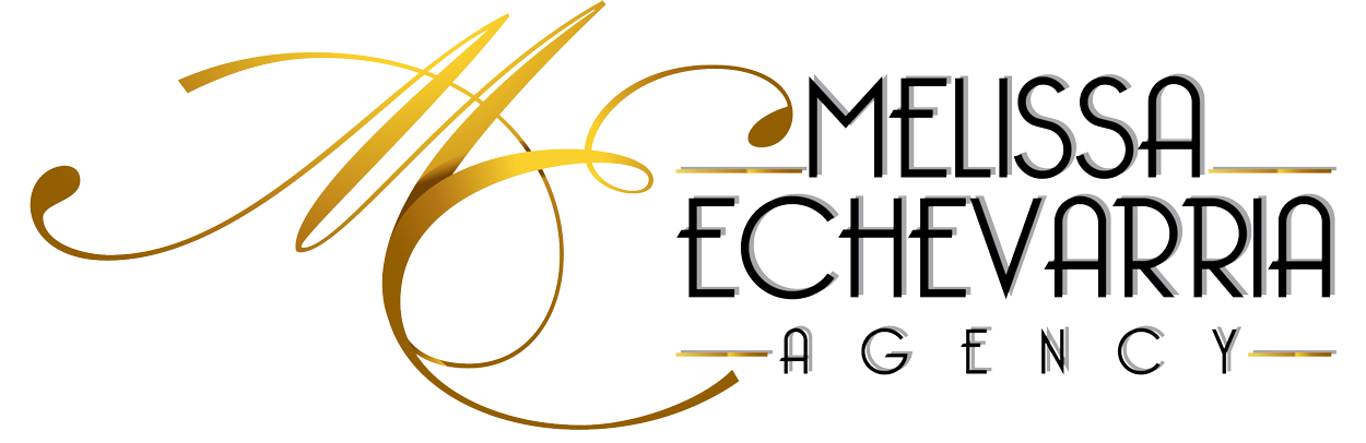 A logo for a company called melissa echevarria agency