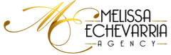 A logo for a company called melissa echevarria agency