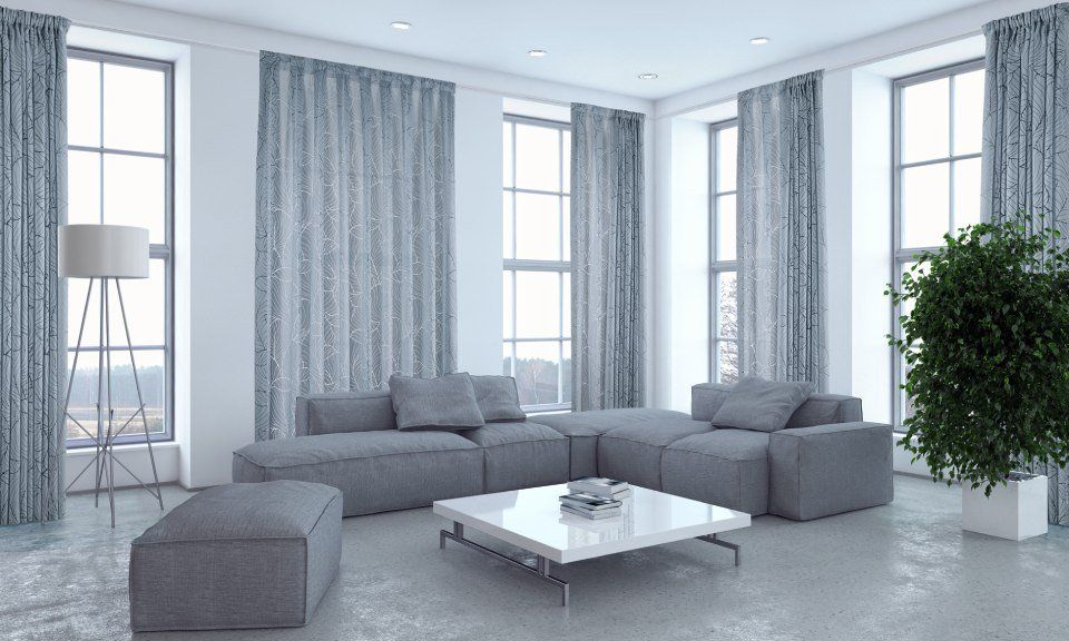 Tende per soggiorno colore chiaro