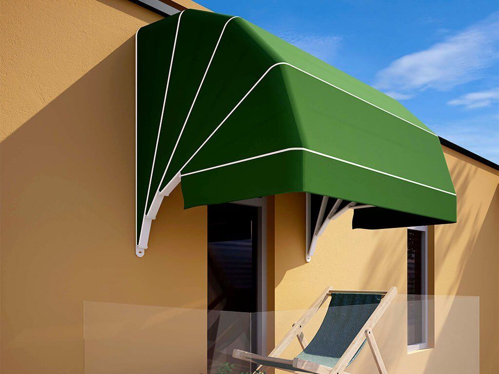 Tenda a cappottina verde