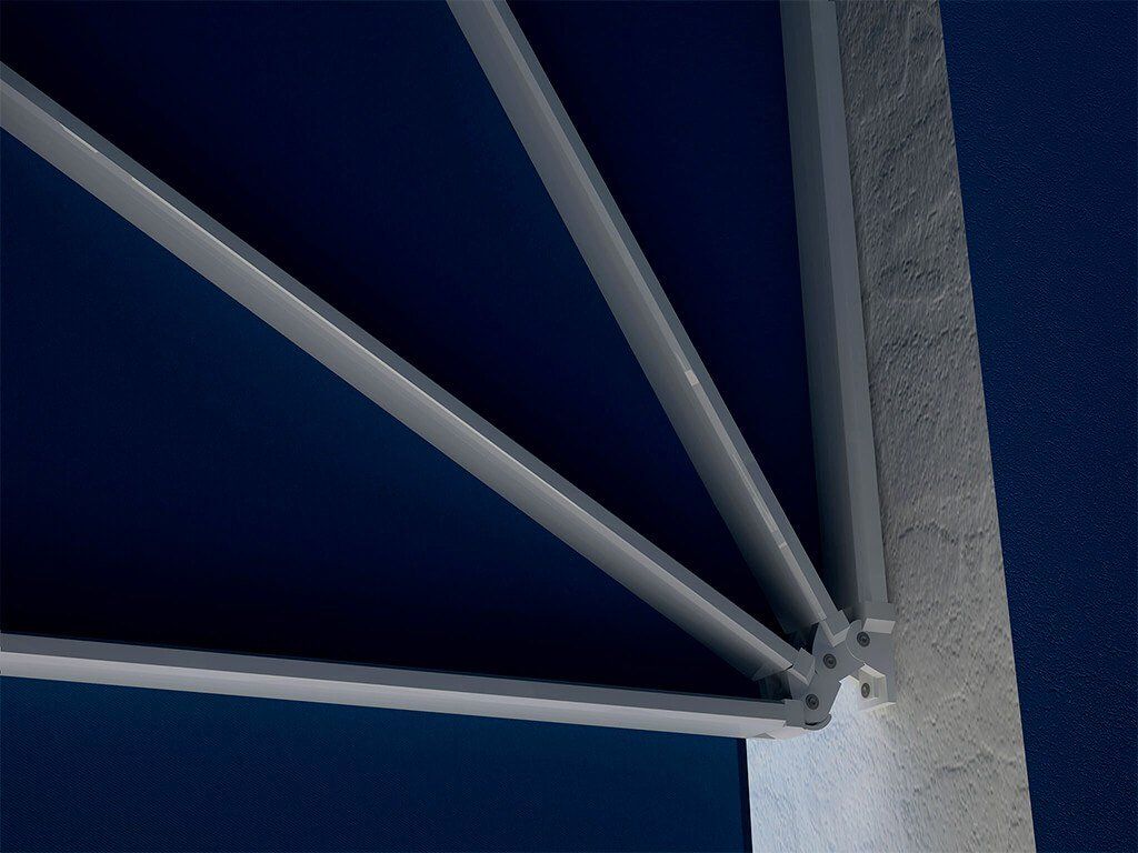 Dettaglio tenda per esterni