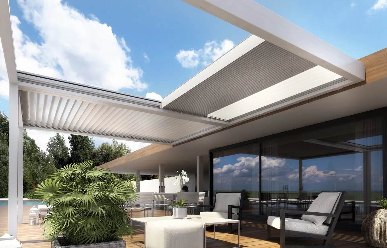Pergola aperta sul cielo