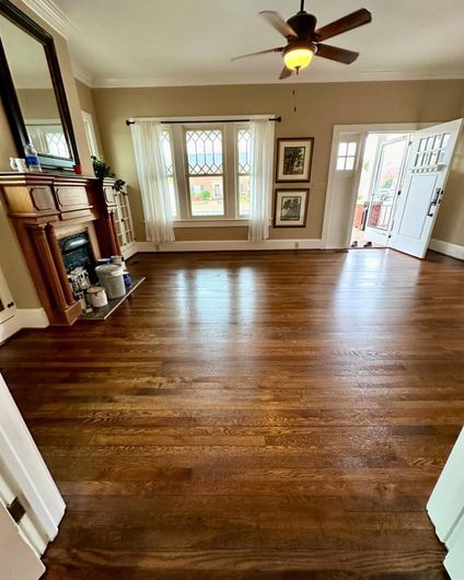 A hardwood floor refinishing service in Pinehurst, NC with Southern Premiere Hardwood Floor Co