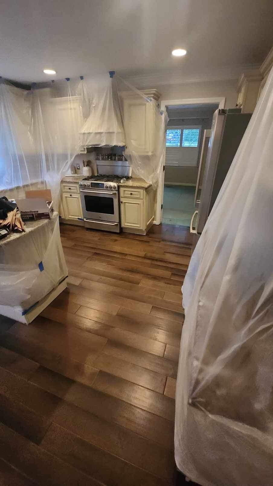 A floor remodel in Pinehurst, NC with Southern Premiere Hardwood Floor Co