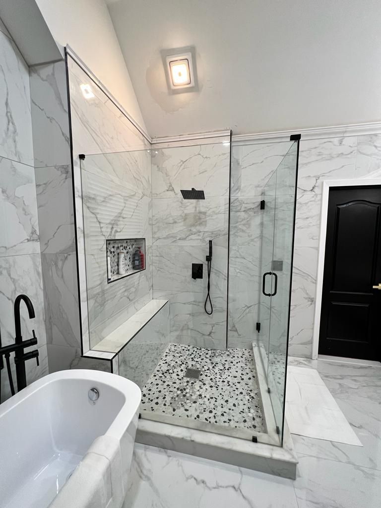 Bathroom With Tub And Glass Wall - Hartford, CT - Hinds