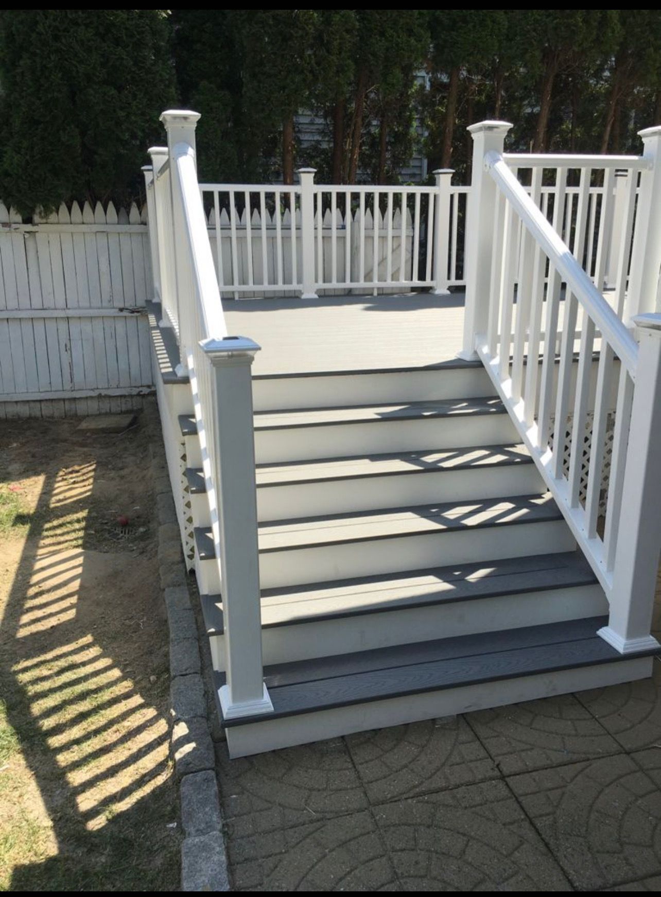 Deck white stair – Hartford, CT - Hinds