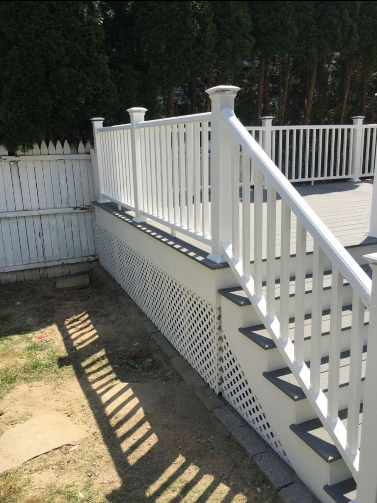 A portion of a white deck – Hartford, CT - Hinds