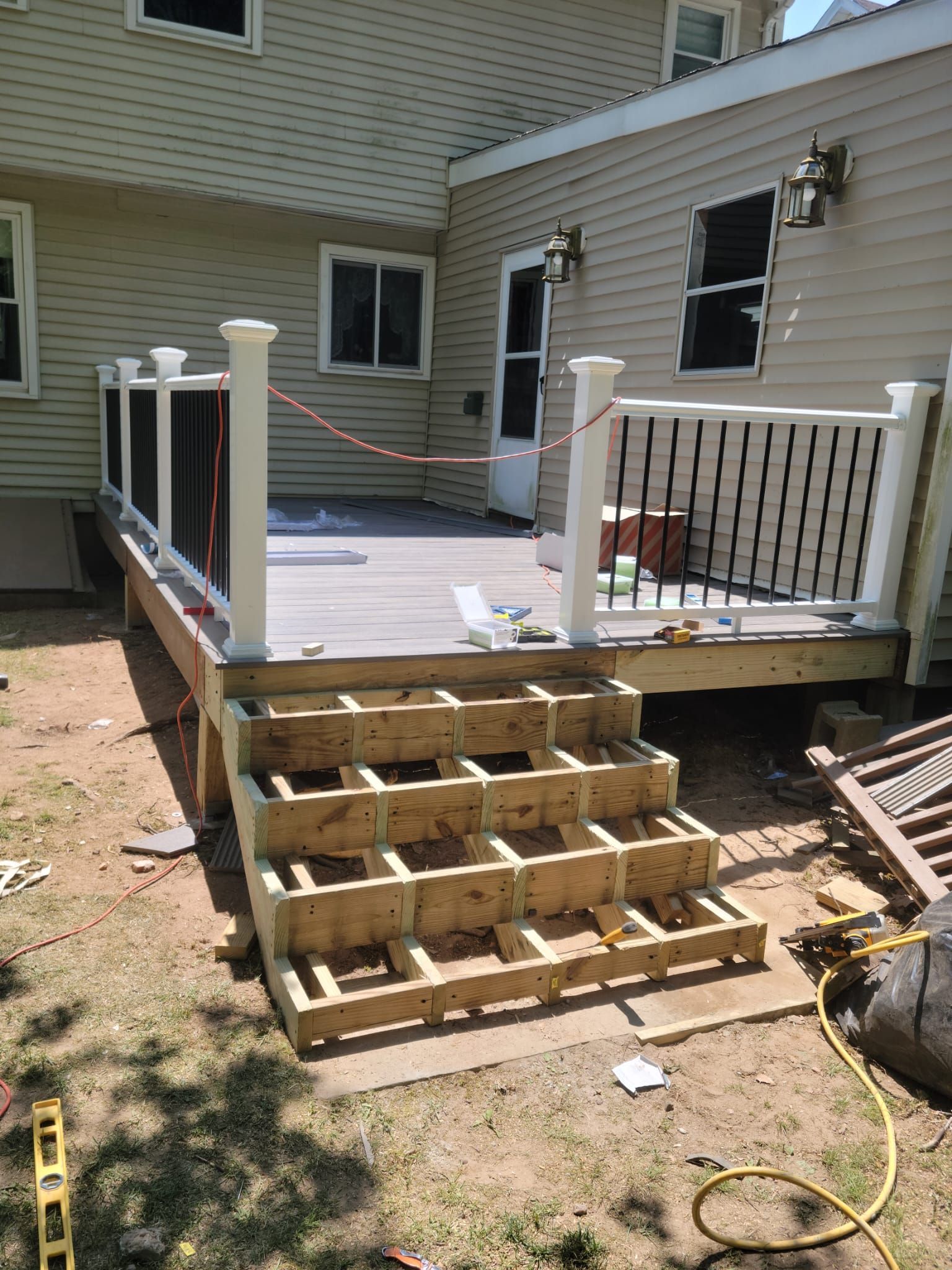 Ongoing stair for residential deck – Hartford, CT - Hinds