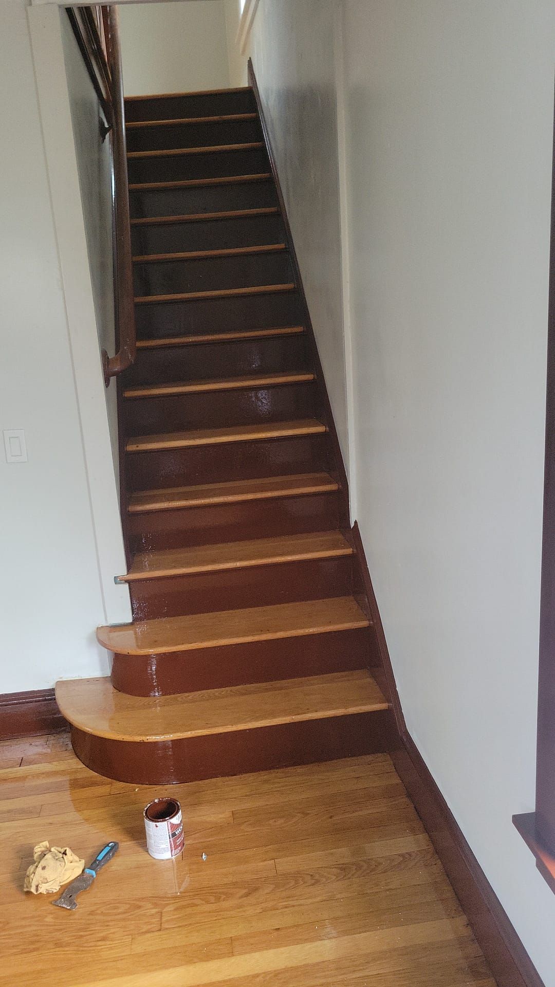 Done painting the staircase – Hartford, CT - Hinds