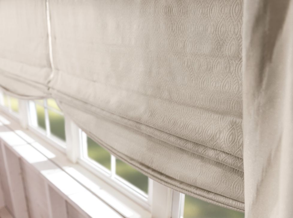 Roman Shades near Glendora, California (CA) flat and looped styles with exclusive fabrics from Graber