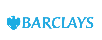 The barclays logo is blue and white on a white background.
