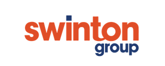 The swinton group logo is red and blue on a white background.