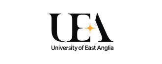 A logo for the university of east anglia on a white background