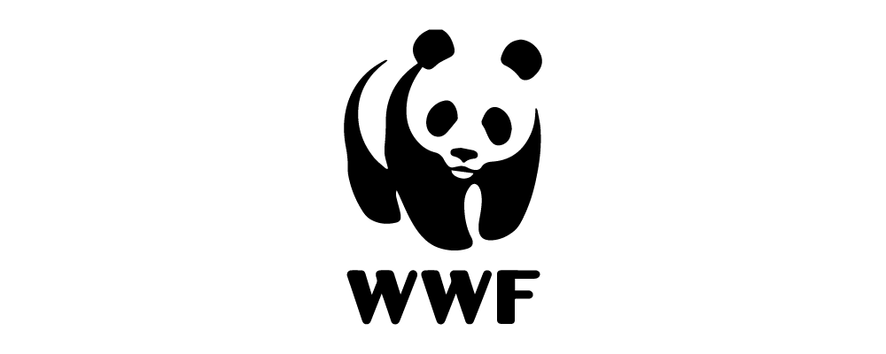 The logo for the world wide fund for nature is a panda bear.