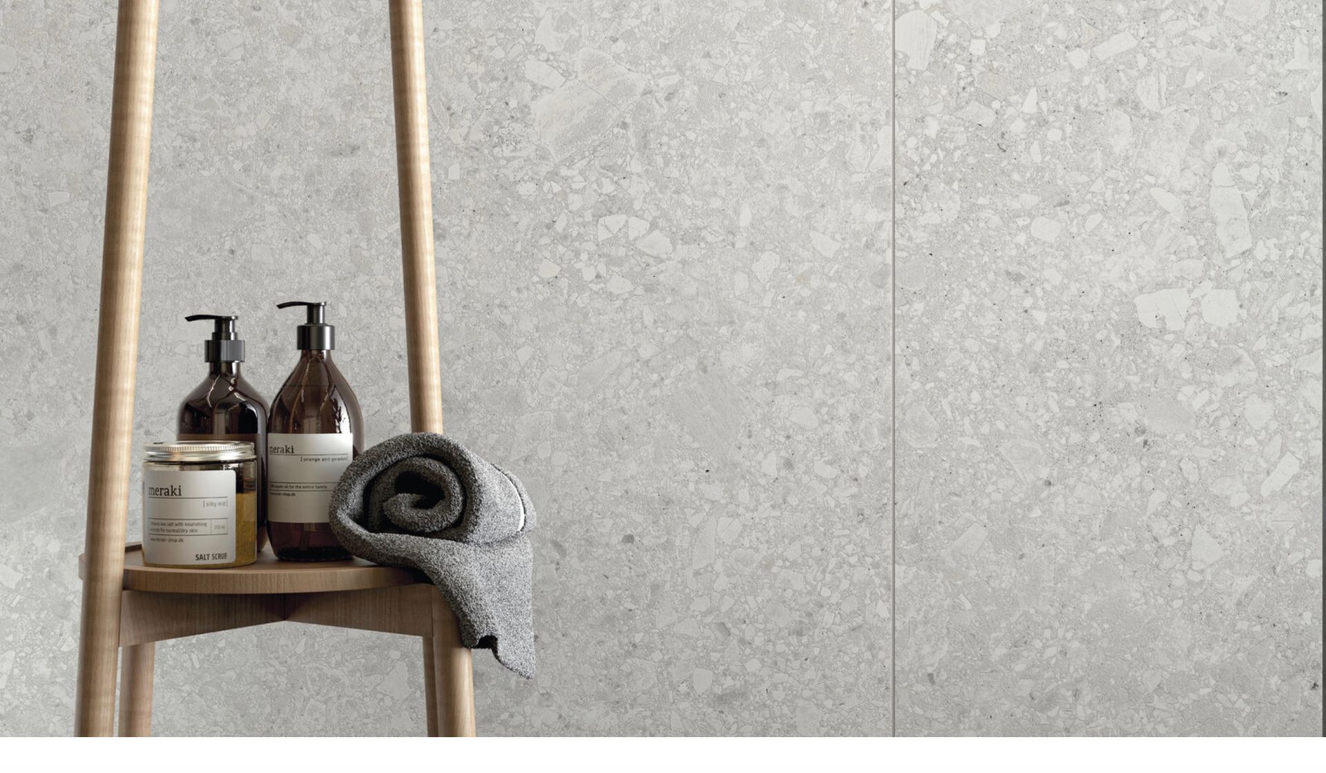Terrazzo style porcelain 600x600 from Spain