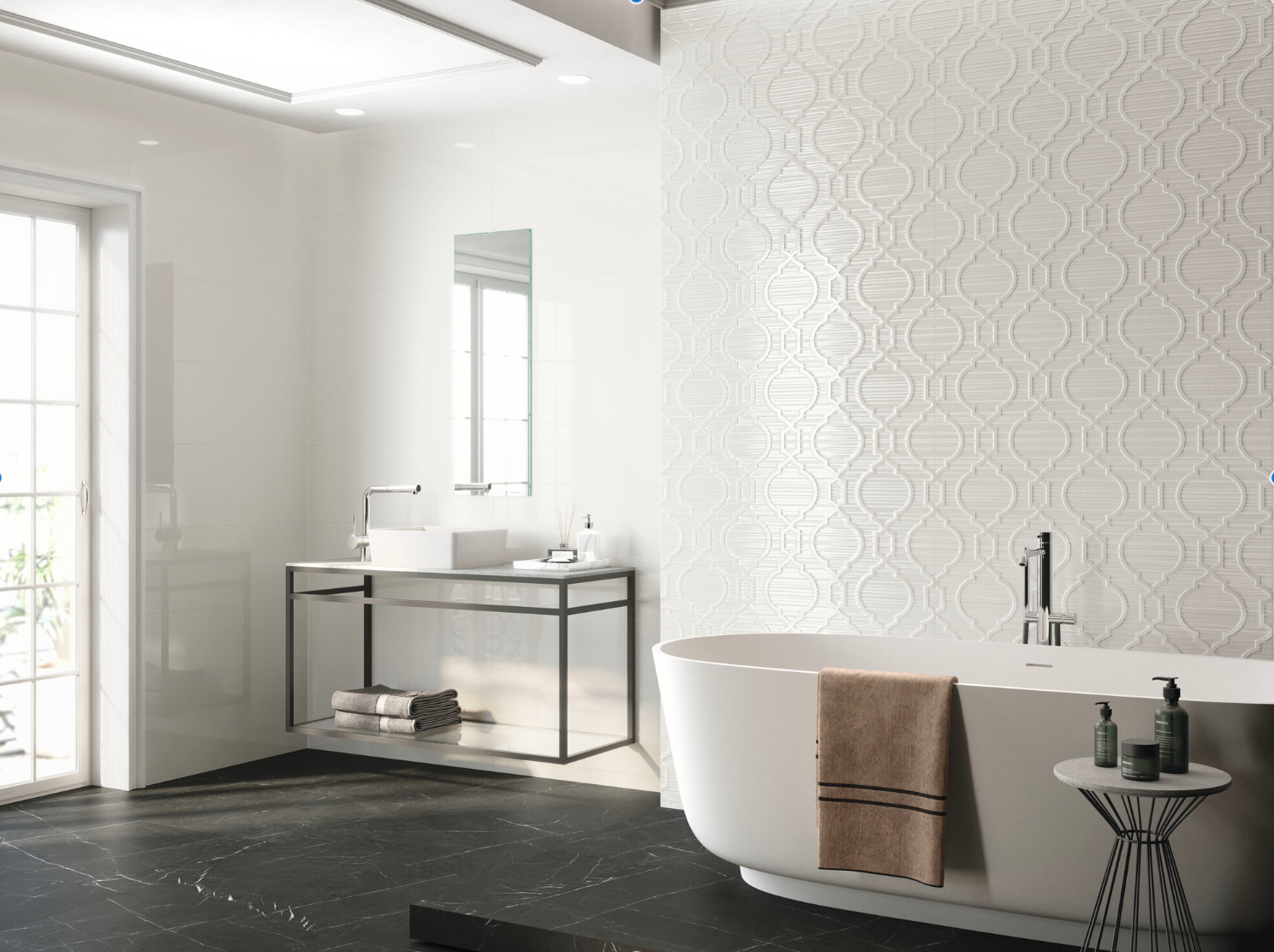 Bathroom Wall Tiling with a difference