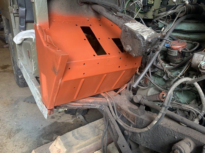 fabrication work on a land rover