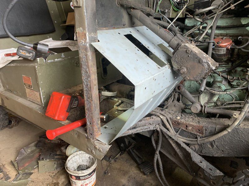 fabrication work on a land rover