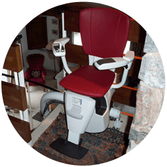 Image showing a new stairlift from Alfix Stairlifts, a stairlift company covering Worcester, Oxford & Leamington Spa