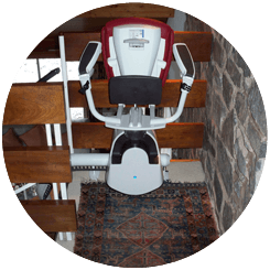 Image showing a stairlift rental installed by Alfix Stairlifts