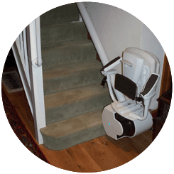 A stairlift repaired by Alfix Stairlifts