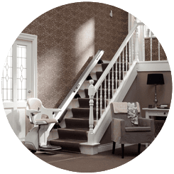 Image showing a straight stairlift