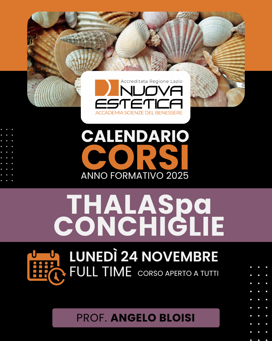 Calendario Corsi Accademia Nuova Estetica Massaggio Thai