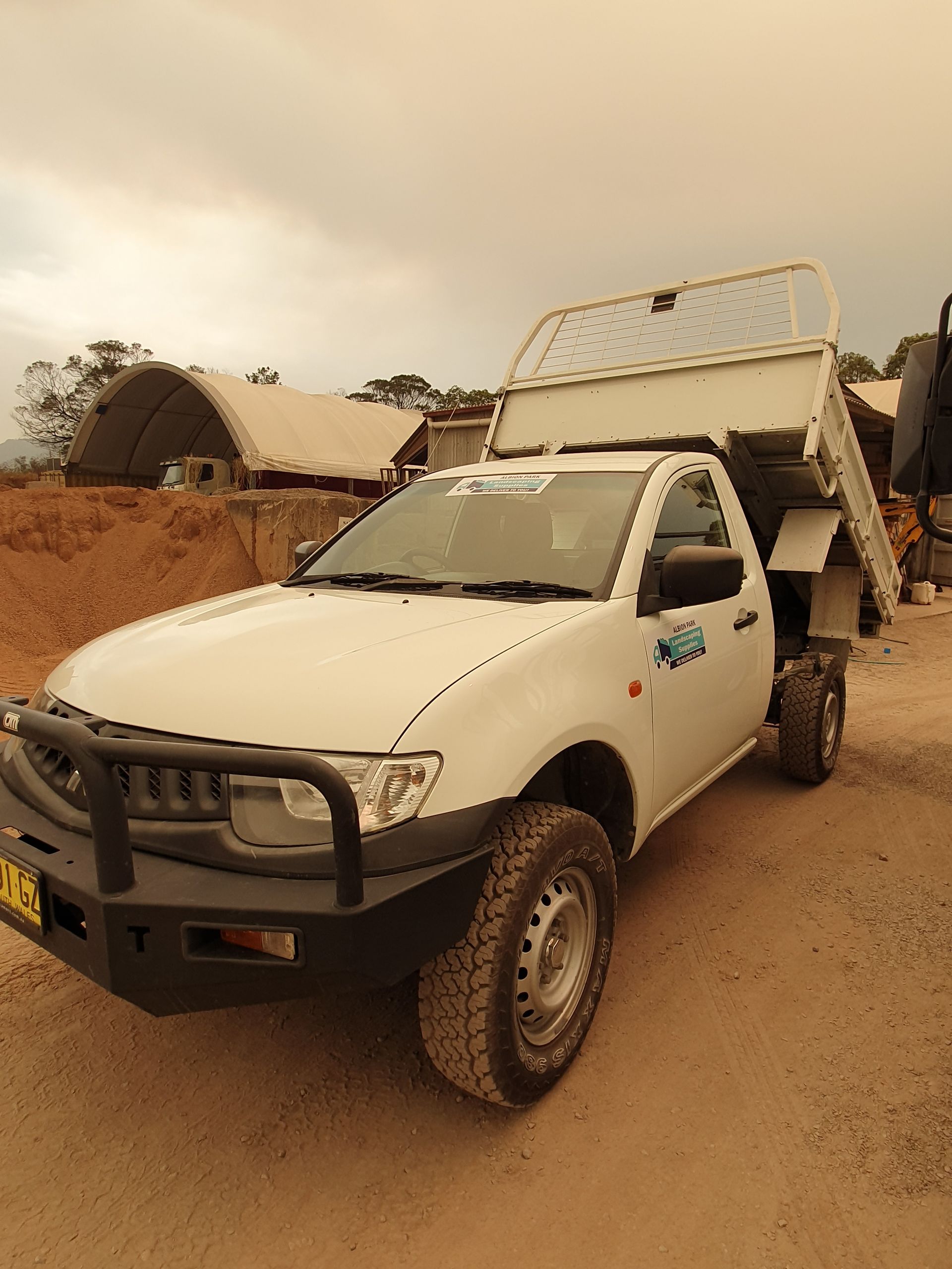 Mini Excavator — Landscaping Materials In Albion Park, NSW