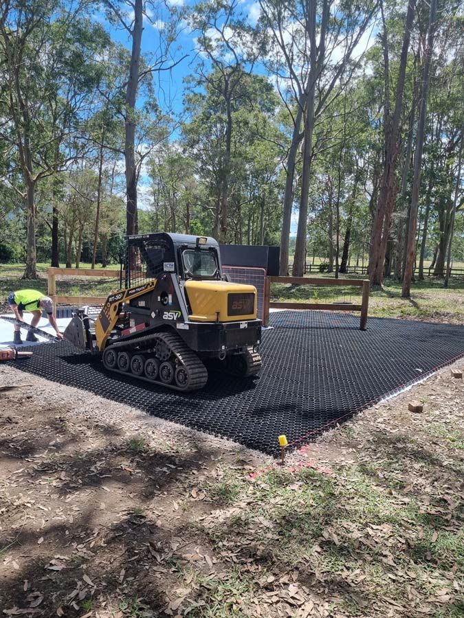 Yellow Mini Excavator — Landscaping Materials In Albion Park, NSW