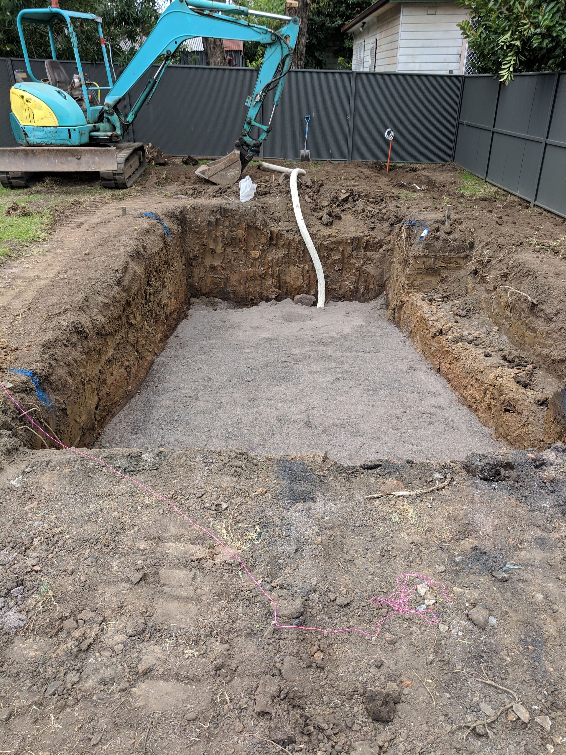 Swimming Pool Digging And Construction — Landscaping Materials In Albion Park, NSW