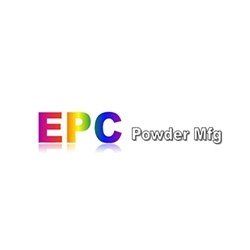 Un logo coloré pour epc powder mig sur fond blanc.