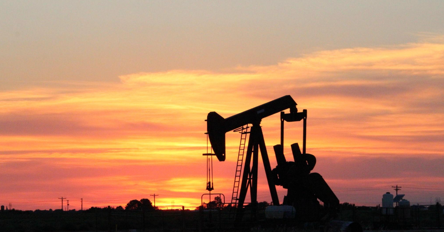 Pumpjack at sunset