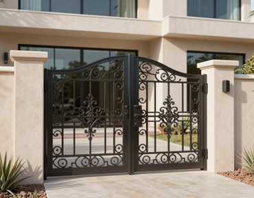 Portón residencial de herrería