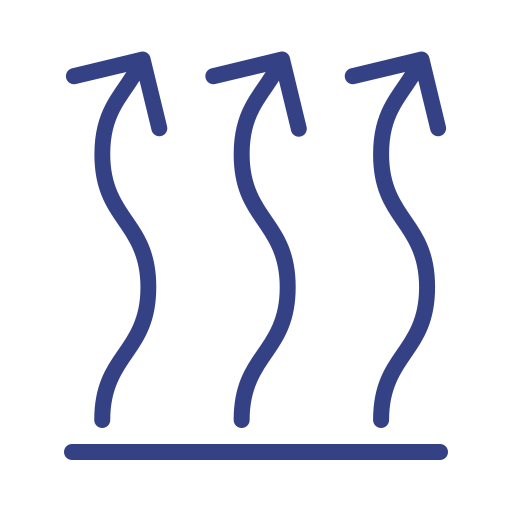 A line drawing of three arrows pointing in opposite directions.