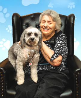 Solo Dog with Resident for Therapy